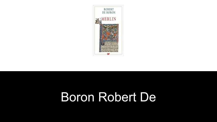 livres de Boron Robert de