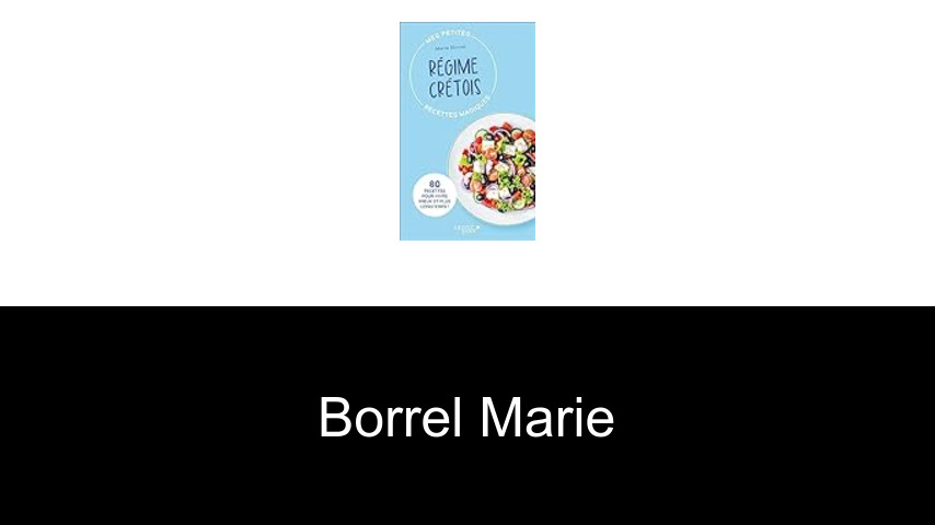 livres de Borrel Marie