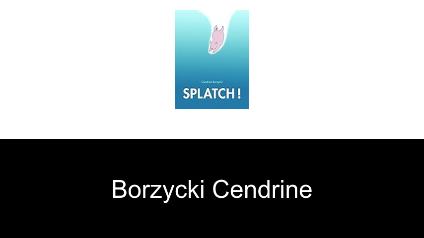 livres de Borzycki Cendrine