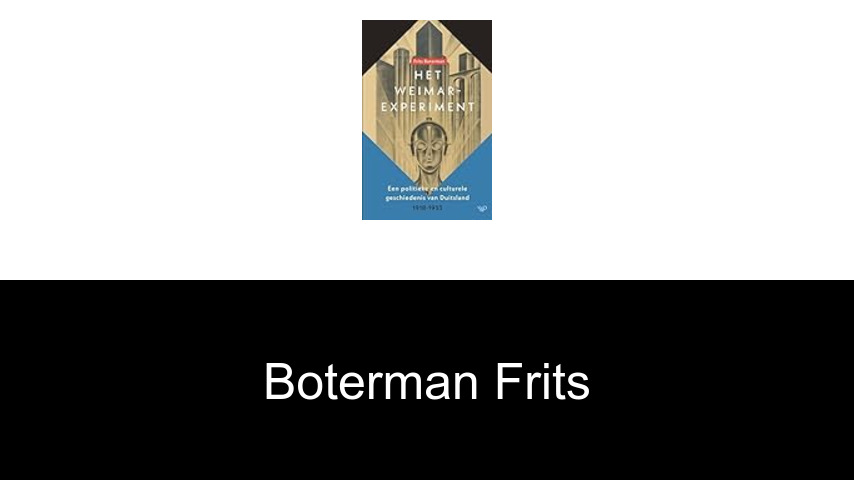 livres de Boterman Frits