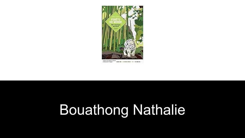 livres de Bouathong Nathalie