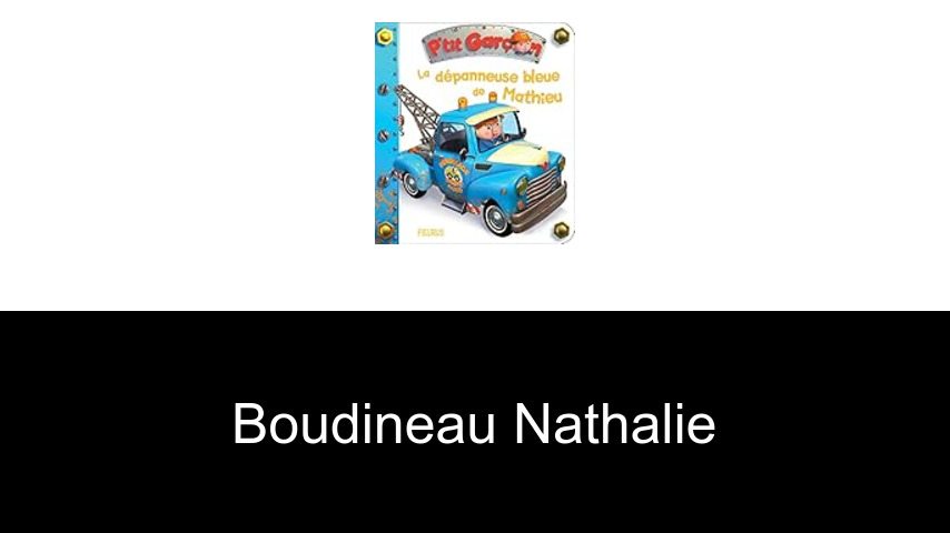 livres de Boudineau Nathalie