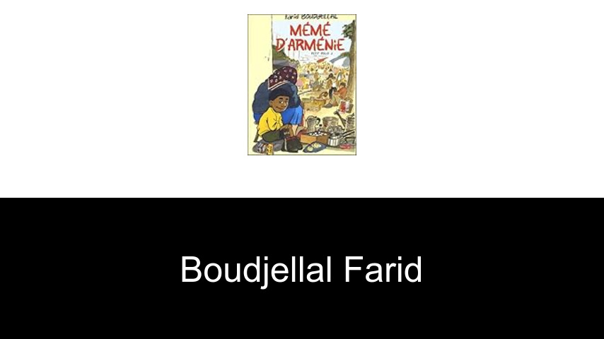 livres de Boudjellal Farid