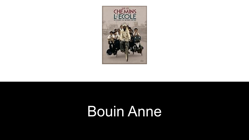 livres de Bouin Anne