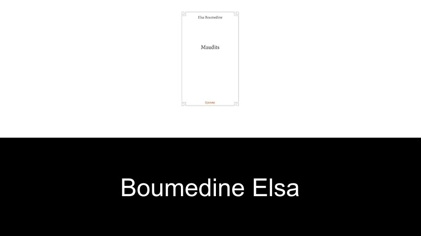 livres de Boumedine Elsa