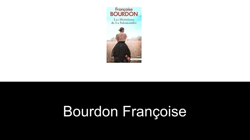 livres de Bourdon Françoise