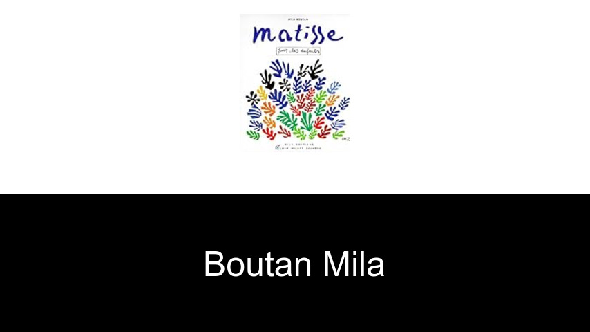 livres de Boutan Mila