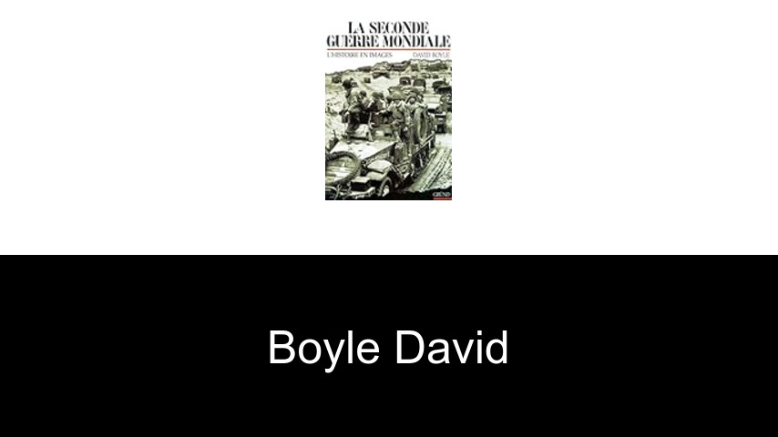 livres de Boyle David