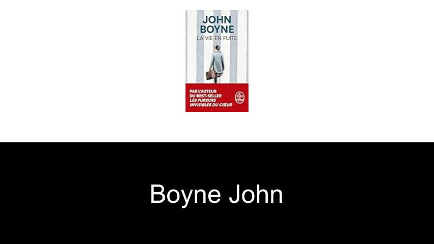 livres de Boyne John