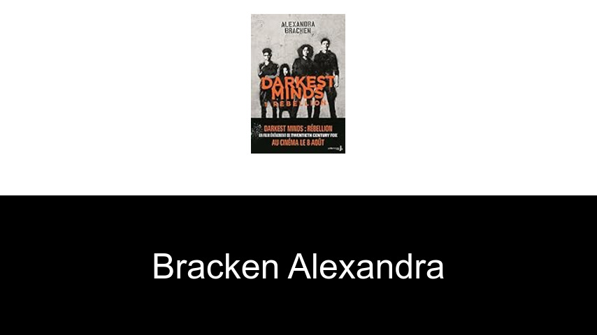 livres de Bracken Alexandra