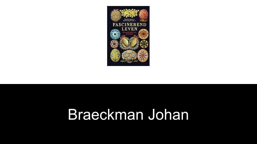 livres de Braeckman Johan