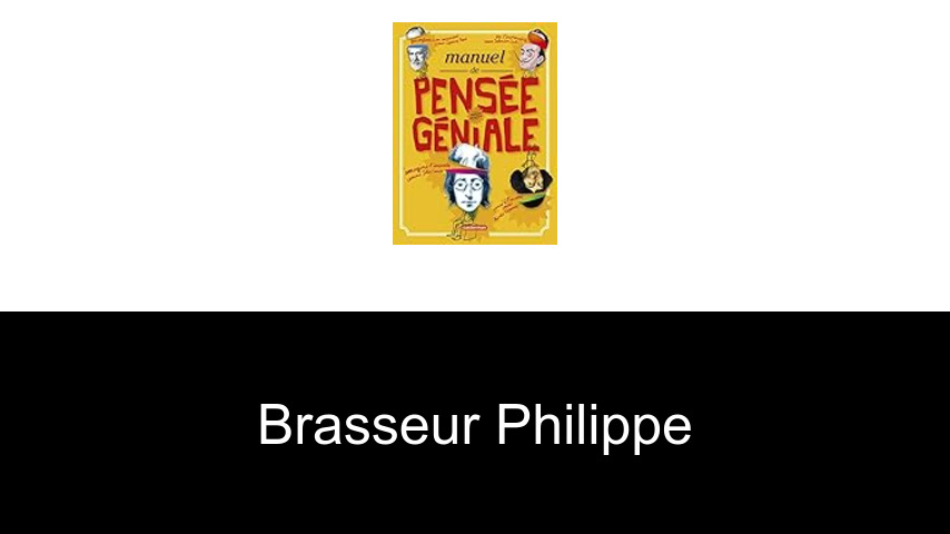 livres de Brasseur Philippe