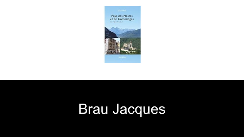 livres de Brau Jacques