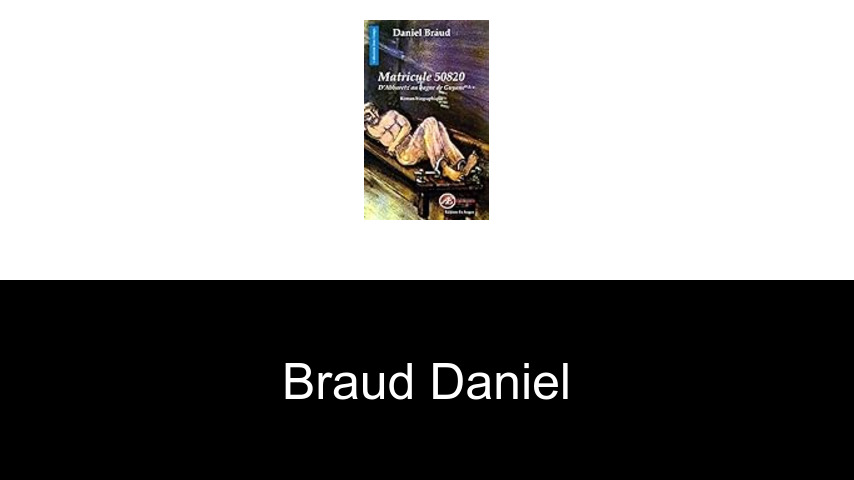 livres de Braud Daniel