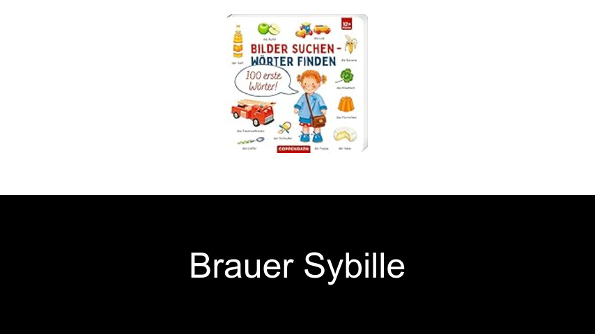 livres de Brauer Sybille