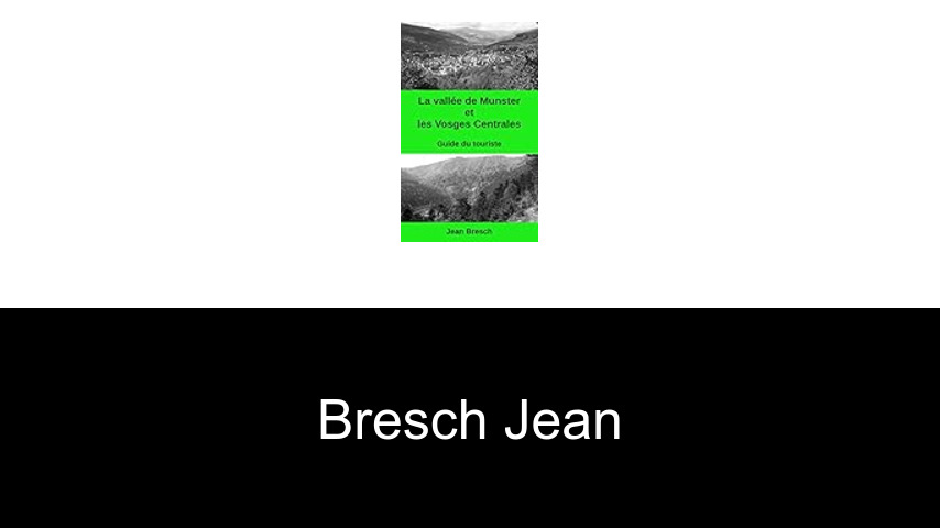 livres de Bresch Jean