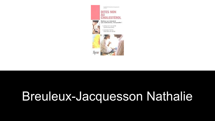 livres de Breuleux-Jacquesson Nathalie
