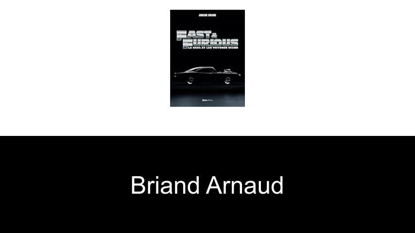 livres de Briand Arnaud