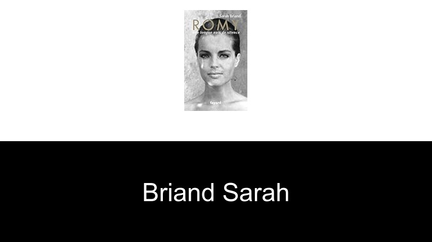livres de Briand Sarah