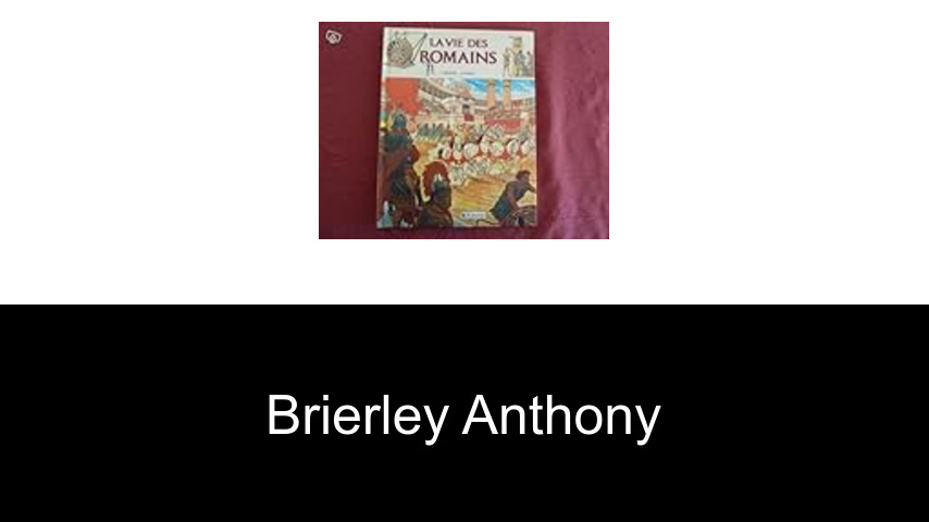 livres de Brierley Anthony