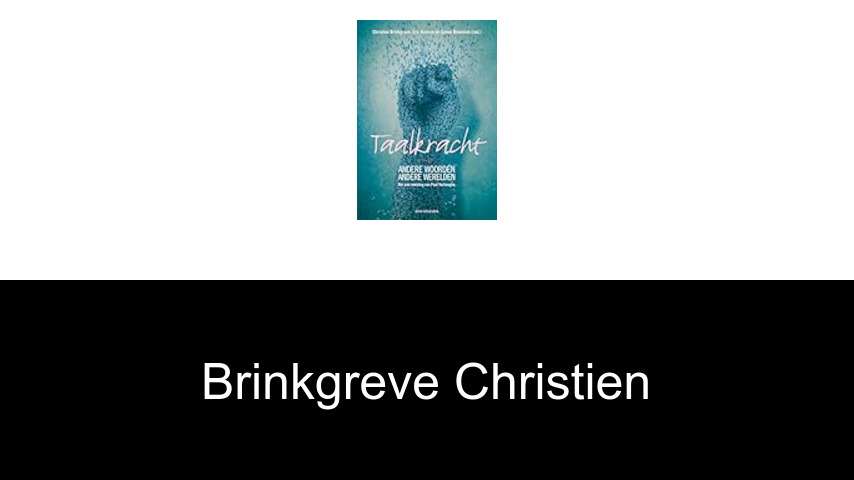 livres de Brinkgreve Christien