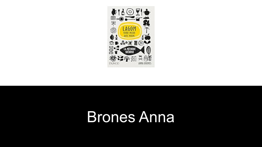 livres de Brones Anna