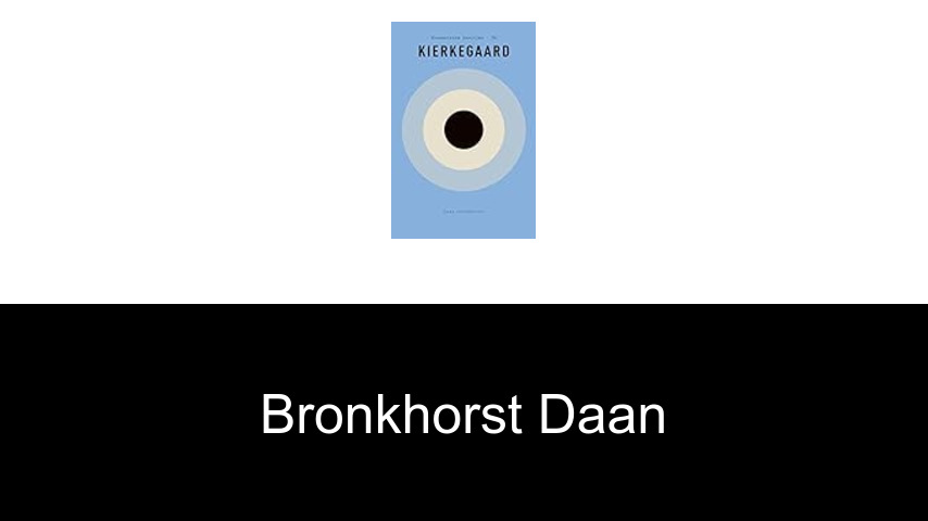 livres de Bronkhorst Daan