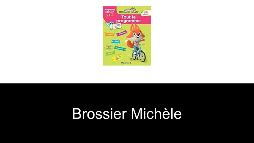 livres de Brossier Michèle
