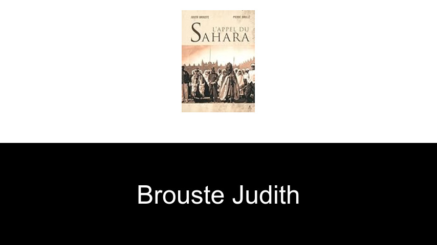 livres de BROUSTE JUDITH
