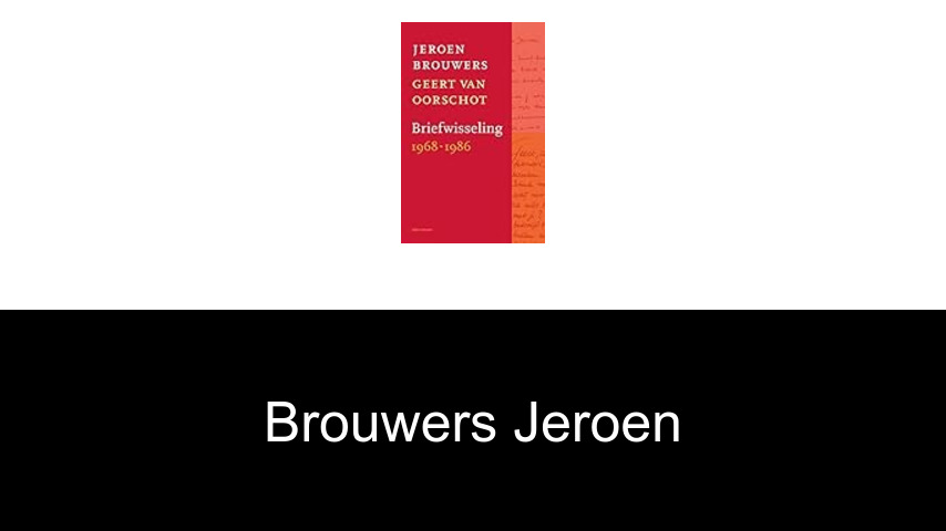 livres de Brouwers Jeroen