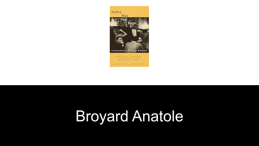 livres de Broyard Anatole