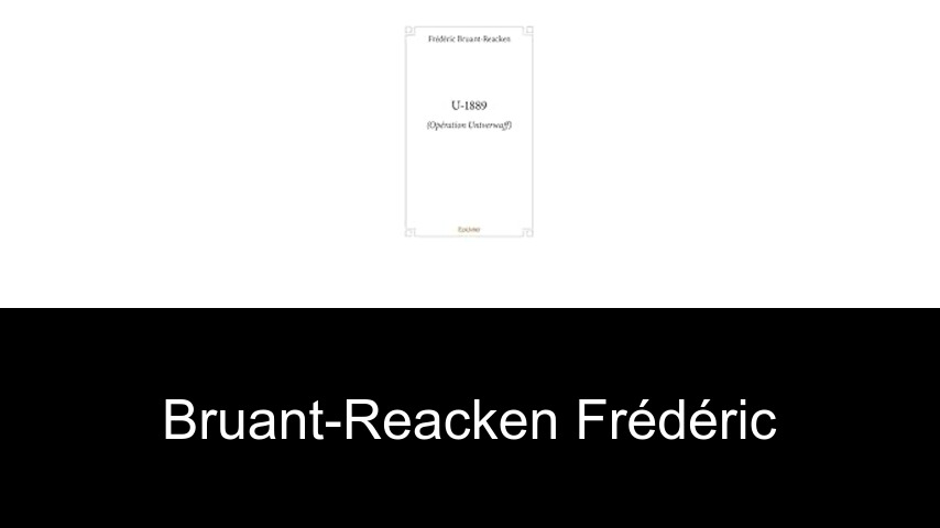 livres de Bruant-Reacken Frédéric