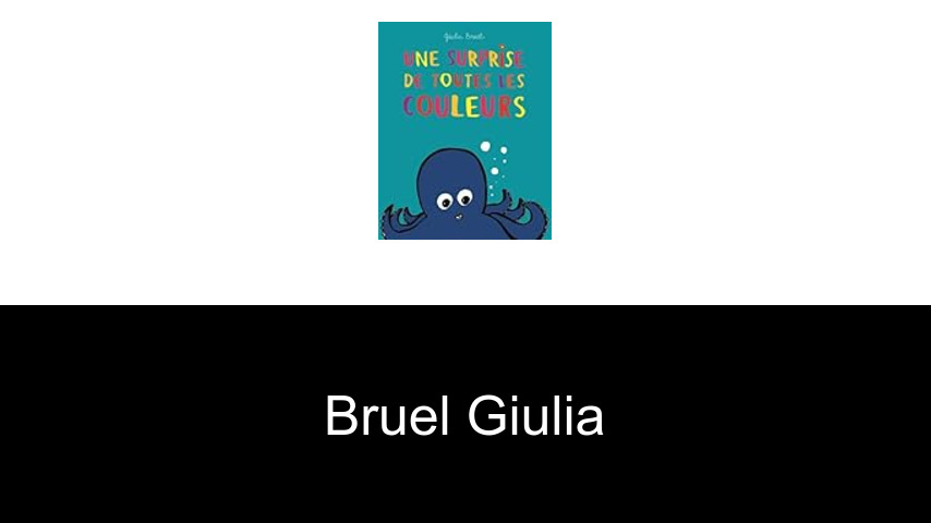 livres de Bruel Giulia
