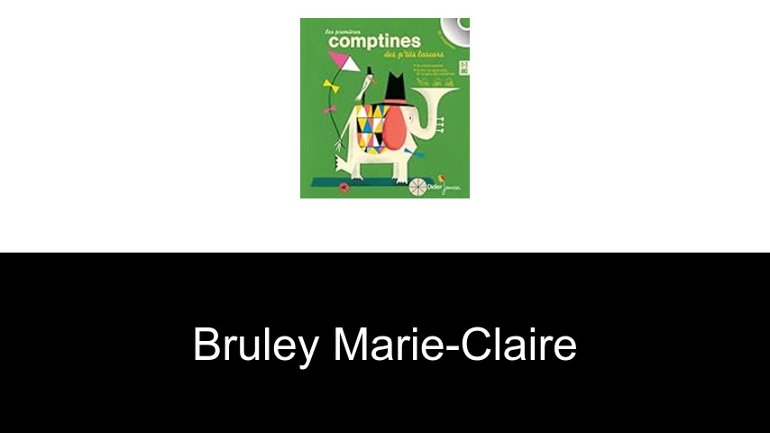 livres de Bruley Marie-Claire