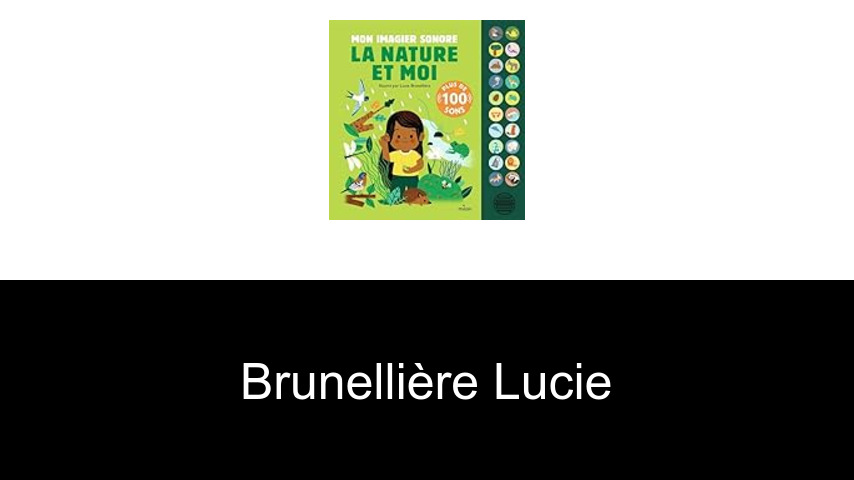 livres de Brunellière Lucie