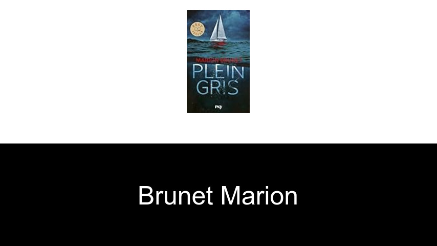 livres de Brunet Marion