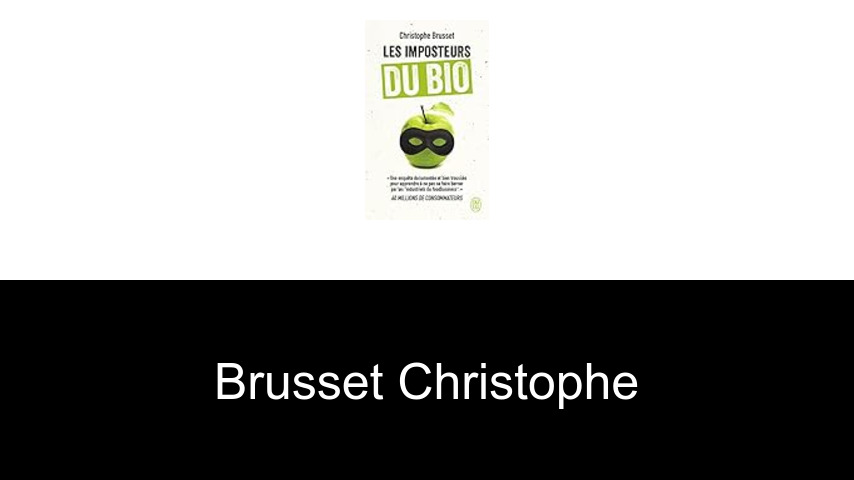 livres de Brusset Christophe