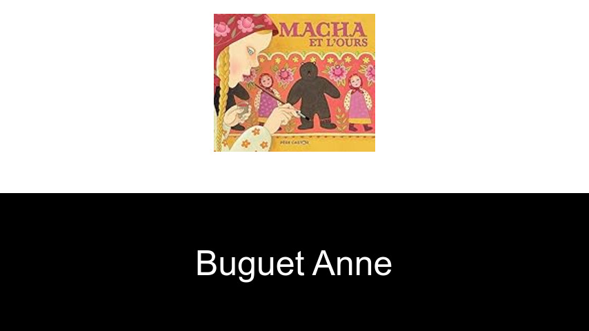 livres de Buguet Anne