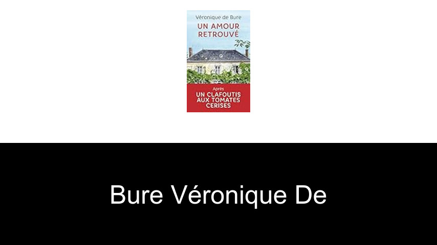 livres de Bure Véronique de