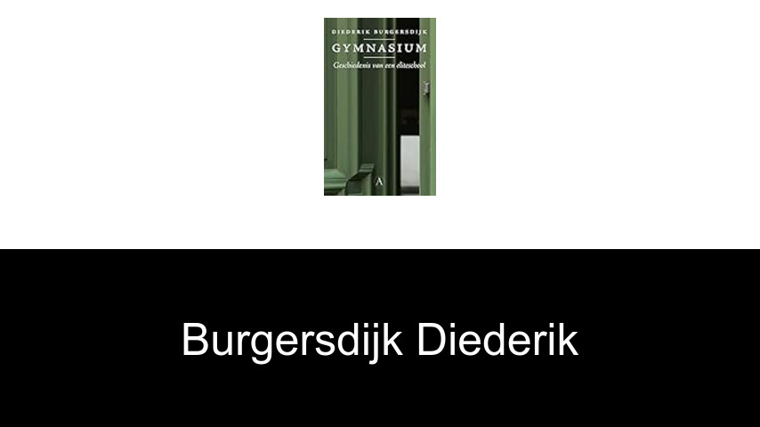 livres de Burgersdijk Diederik