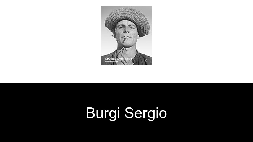 livres de Burgi Sergio