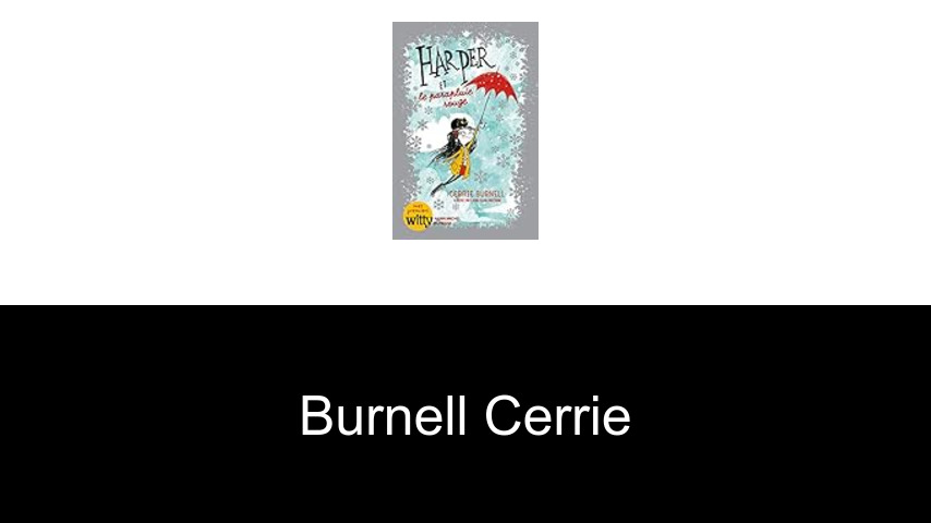 livres de Burnell Cerrie