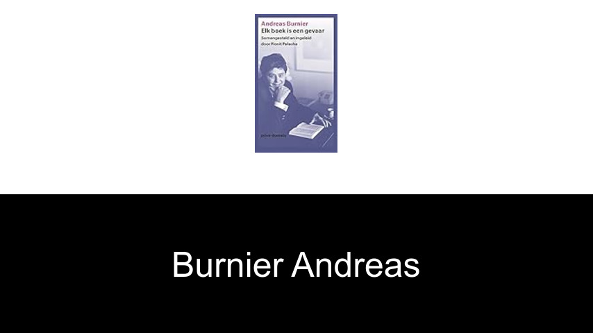 livres de Burnier Andreas