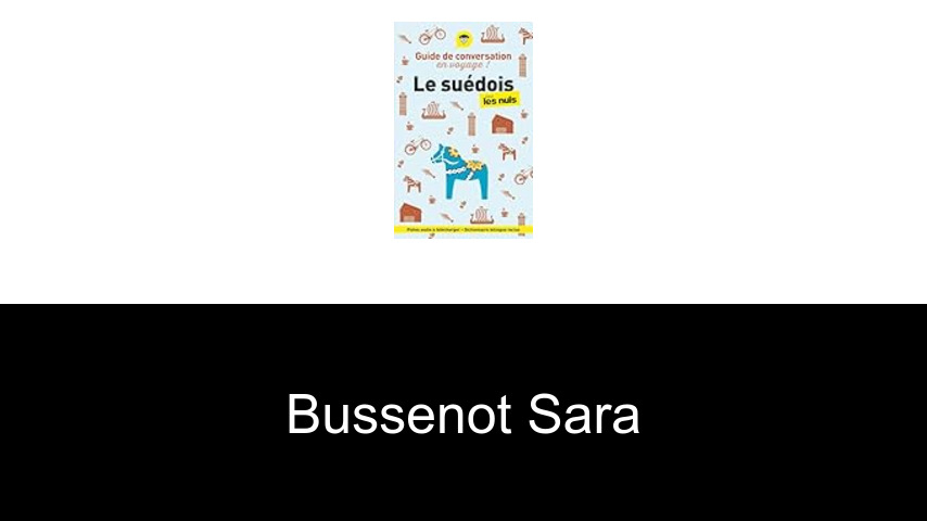 livres de Bussenot Sara