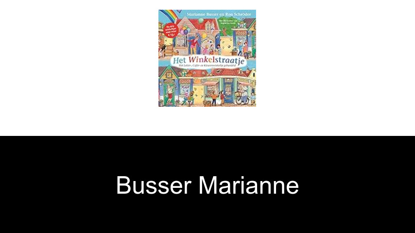 livres de Busser Marianne