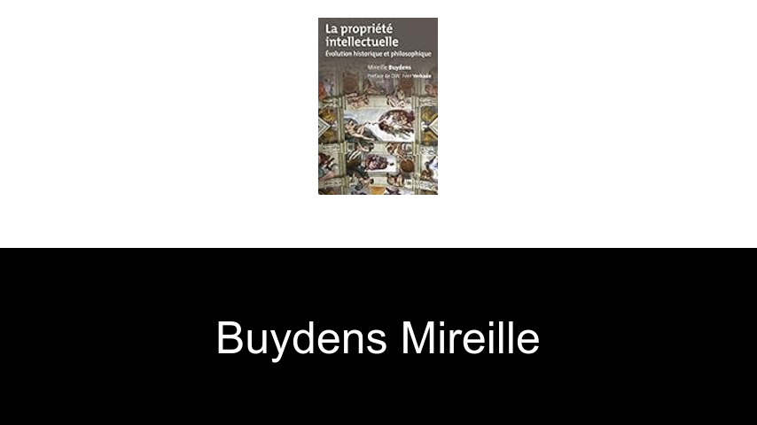 livres de Buydens Mireille