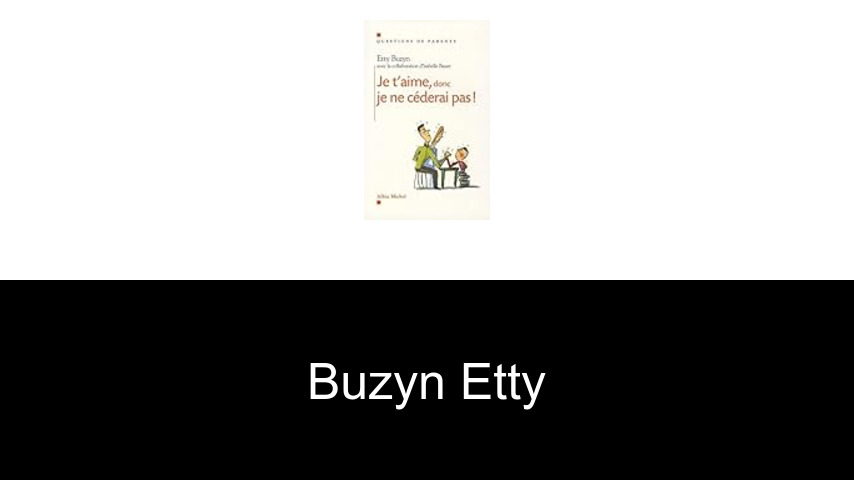 livres de Buzyn Etty