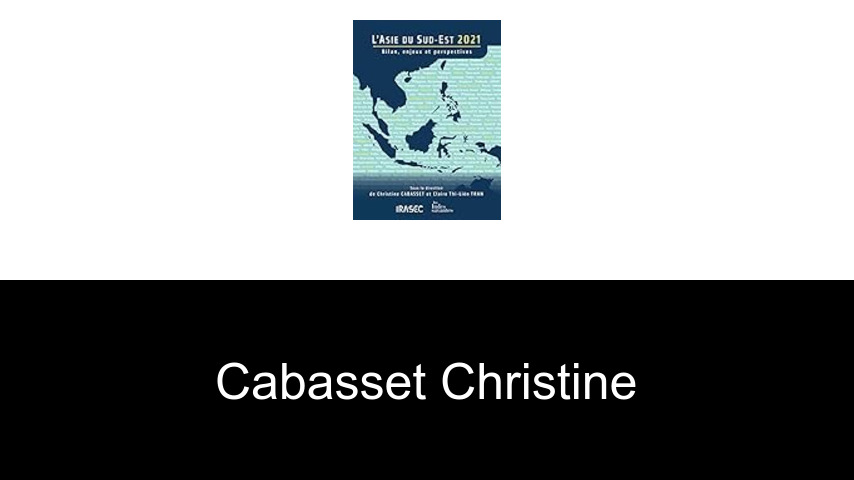 livres de Cabasset Christine
