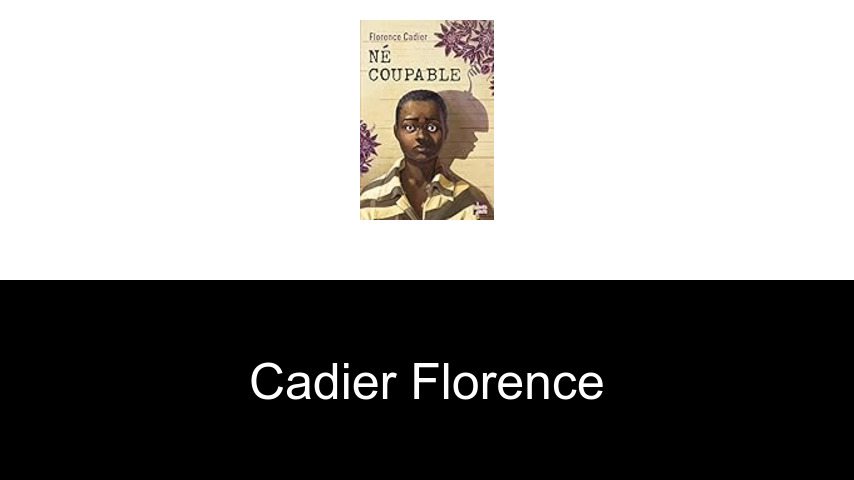 livres de Cadier Florence