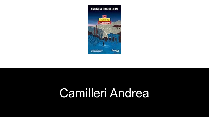 livres de Camilleri Andrea